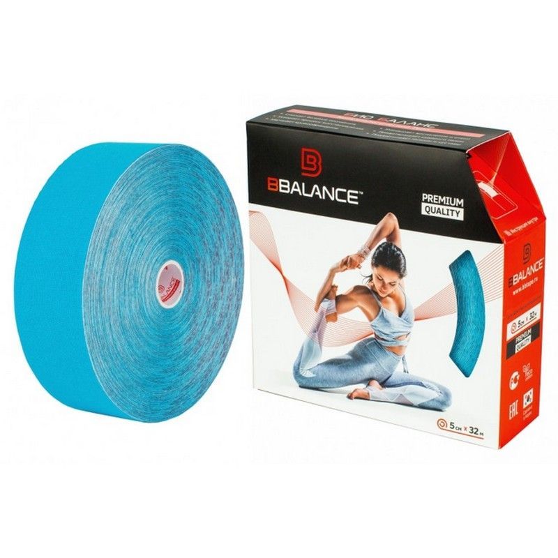 Фотографии Кинезио тейп BBalance эконом 5x3200 см Голубой