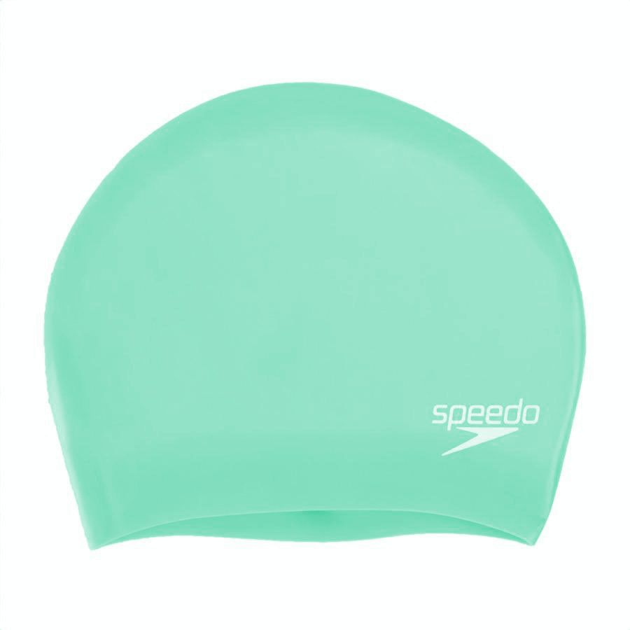 Фотографии Шапочка для плавания Speedo Long Hair Cap 8-06168B961, бирюзовый, силикон