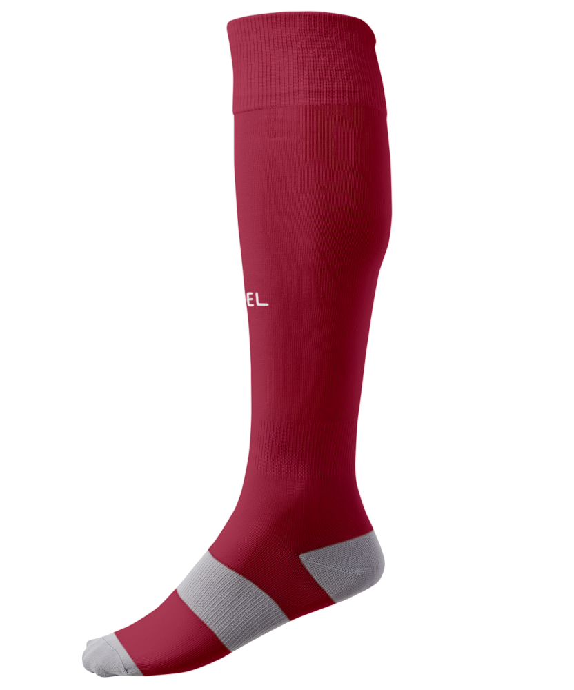 Фото Гетры футбольные CAMP BASIC SOCKS, гранатовый/серый/белый