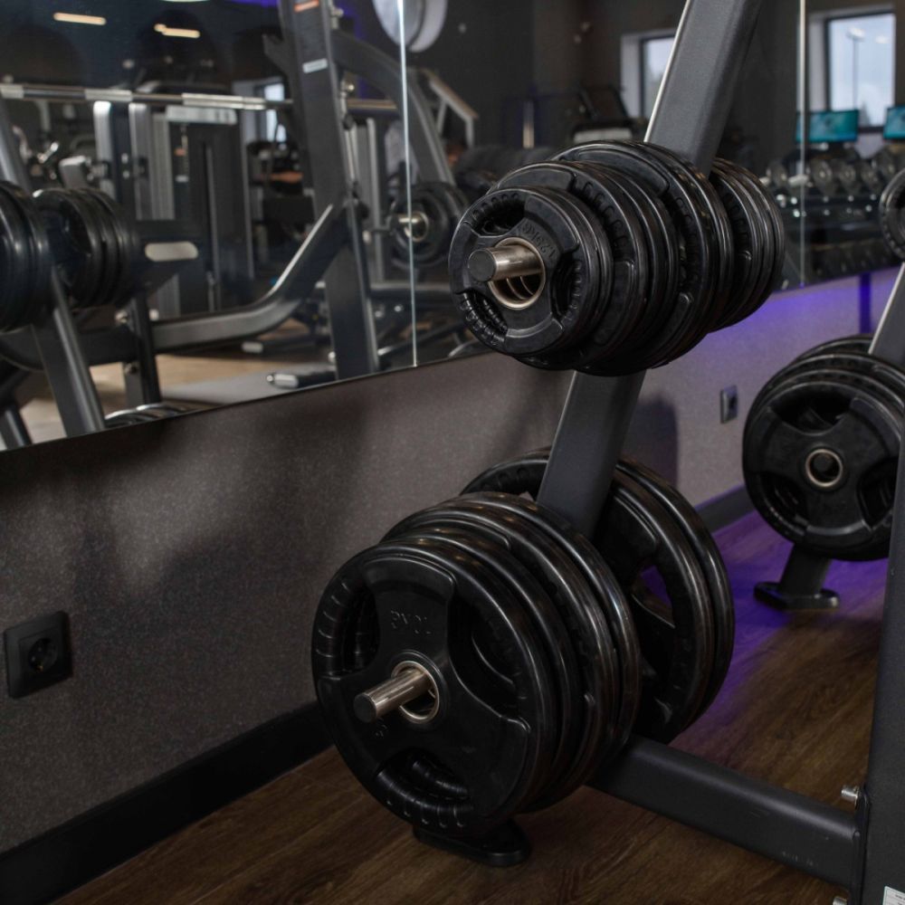 Диск обрезиненный (три хвата, черный) D51 мм PROFI-FIT  2,5 кг