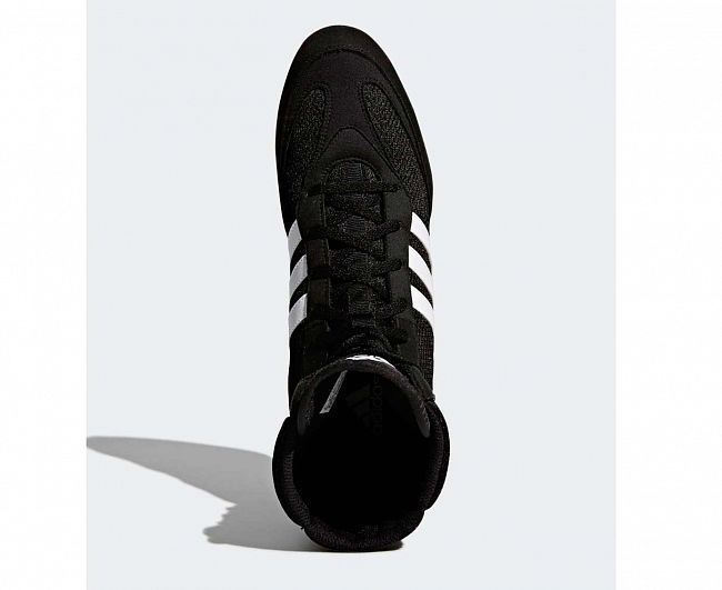 Фотографии Боксерки Adidas Box Hog 2.0 черно-белые
