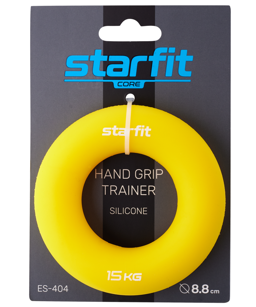 Фотографии Эспандер кистевой ES-404 Кольцо, 15 кг, силикагель, желтый