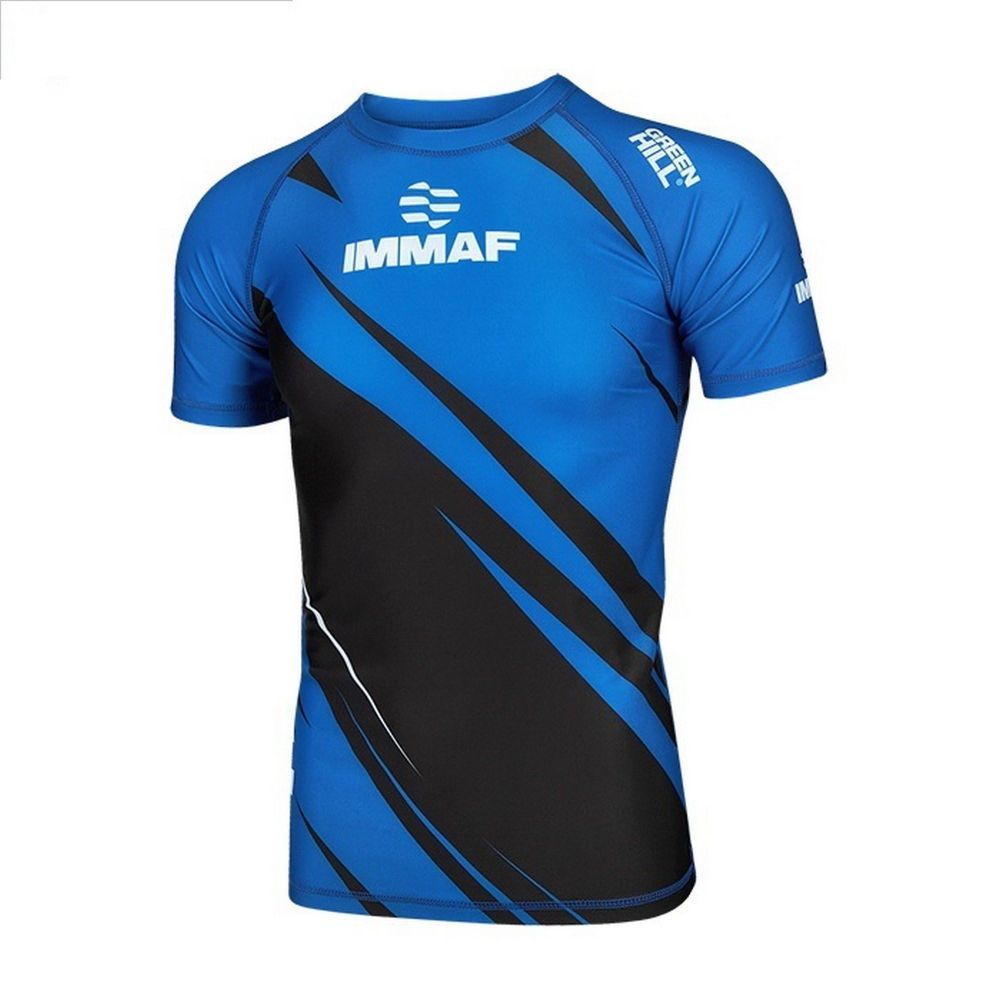 Фото Рашгард Green Hill Rash Guard IMMAF approved RGI-4021 синий