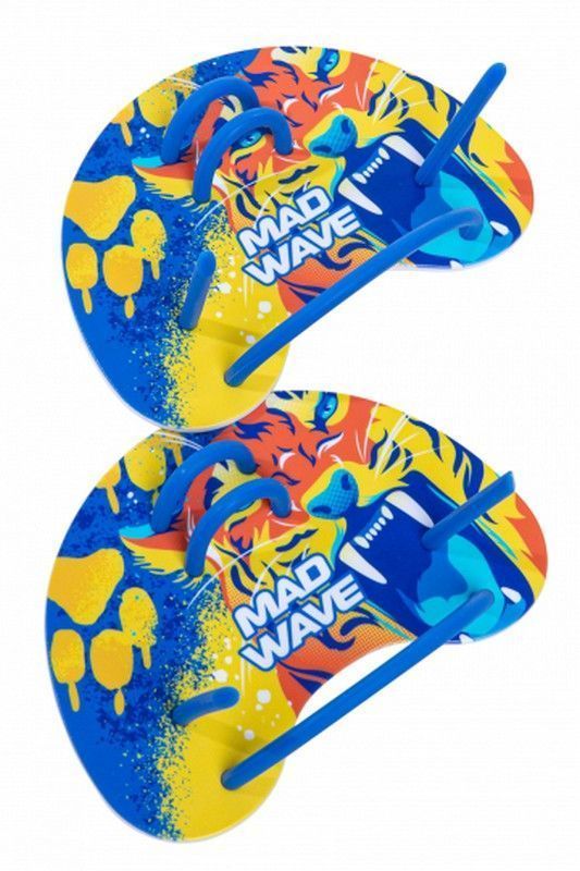 Фото Лопатки Mad Wave Paddles Finger Fun M0743 03 0 04W синий