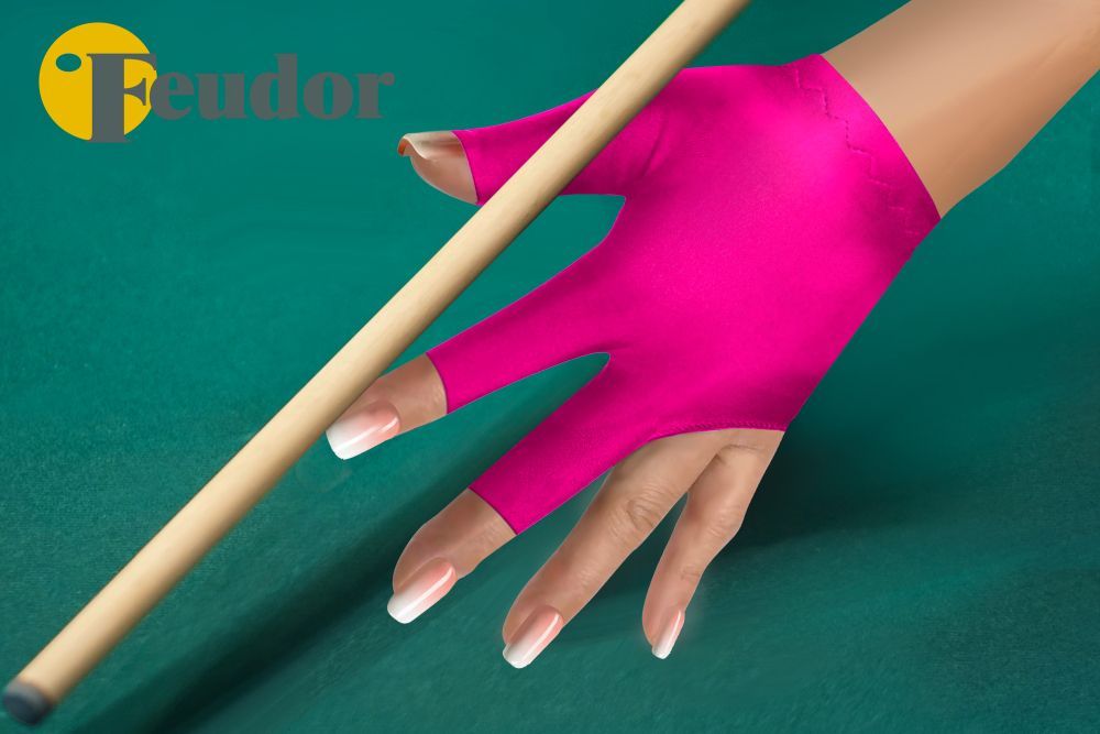 Фотографии Перчатка-бильярдная Feudor Standard fuchsia S