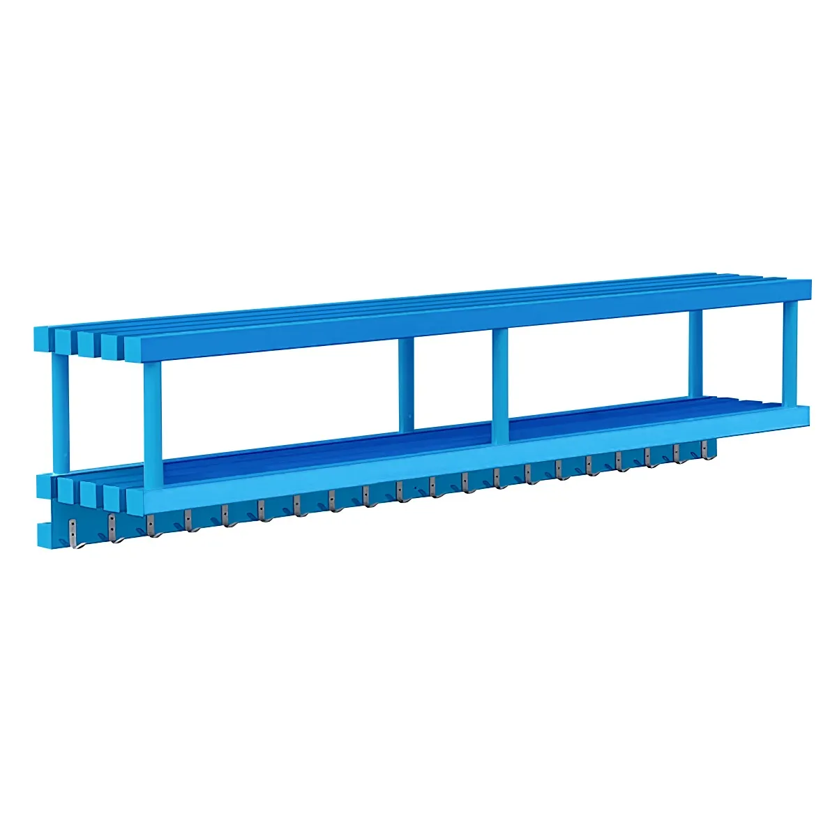 Фотографии Полка навесная с крючками (20) для полотенец