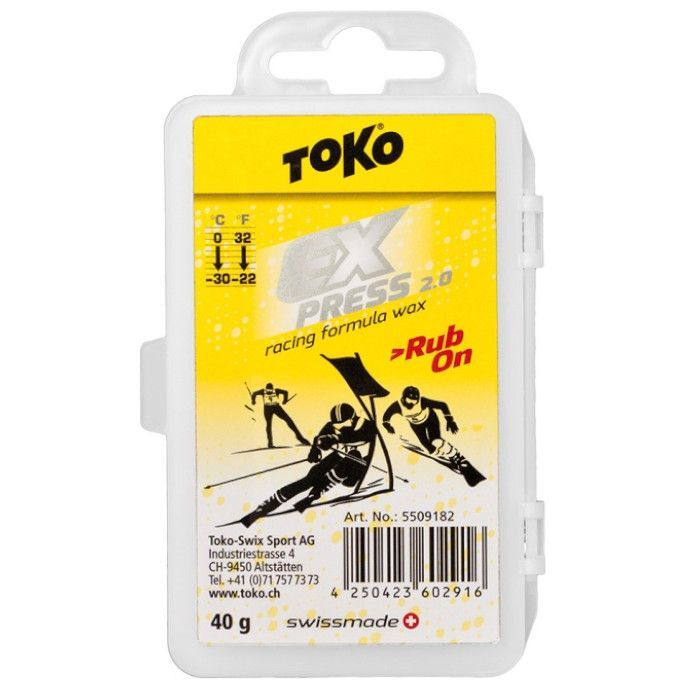 Фотографии Экспресс смазка TOKO 5509267 Express Racing Rub On (0°С -30°С) 40 г