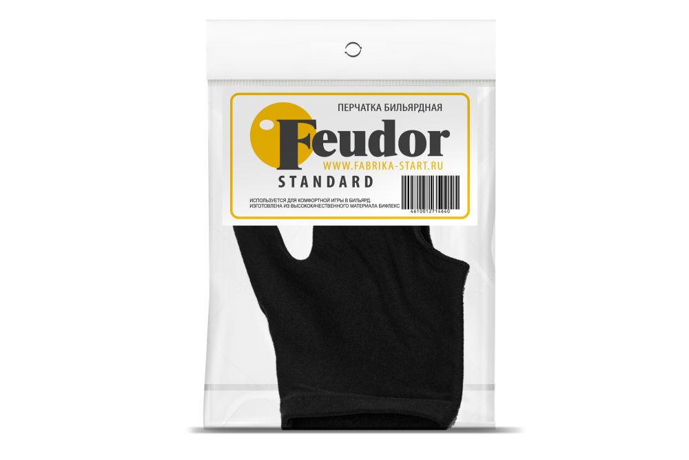 Фотографии Перчатка-бильярдная Feudor Standard black XL