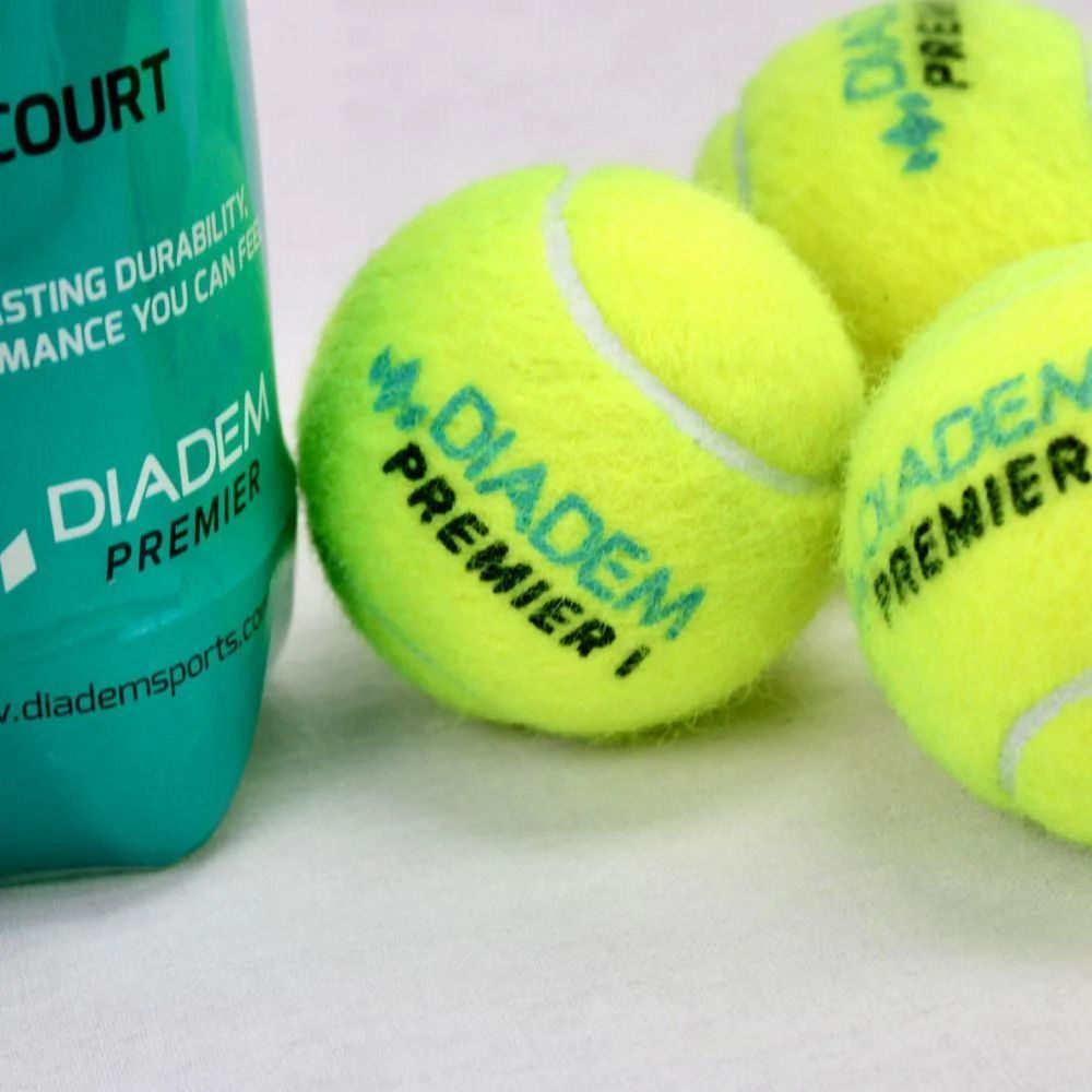 Фотографии Мяч теннисный Diadem Premier All Court 3B 3шт, ITF, фетр BALL-CASE-ALLCRT желтый