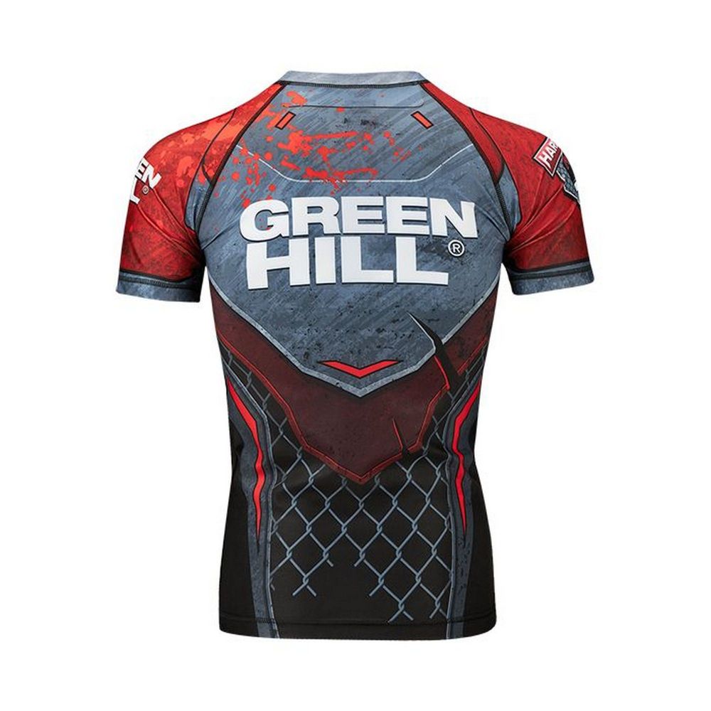 Фотографии Рашгард Green Hill Rash Guard Hardcore RGI-10569 черно-красный