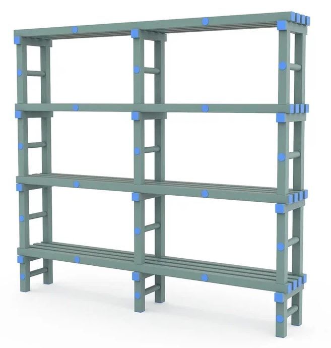 Фото Стеллаж пластиковый, 2 м