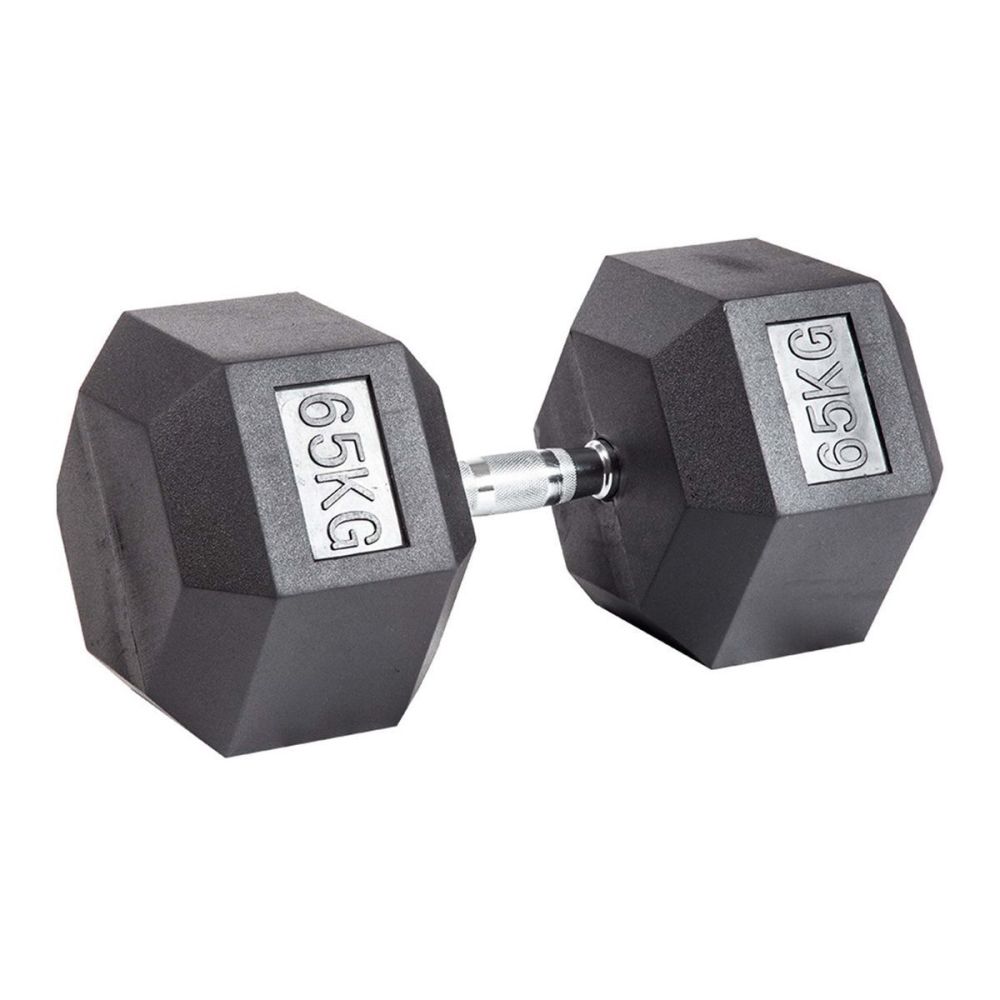 Фото Гантель гексагональная обрезиненная PROFI-FIT 65 кг