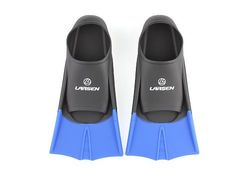 Фотографии Ласты укороченные силиконовые Larsen 6975 черный\синий