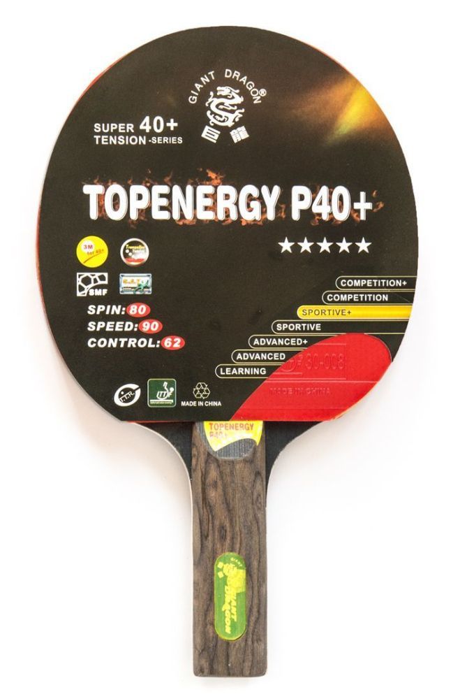 Фото Теннисная ракетка Dragon Topenergy 5 Star New (прямая)