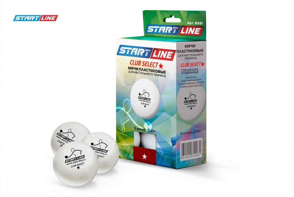 Фотографии Мячи Start line Club Select 1* New (6 шт, бел.)