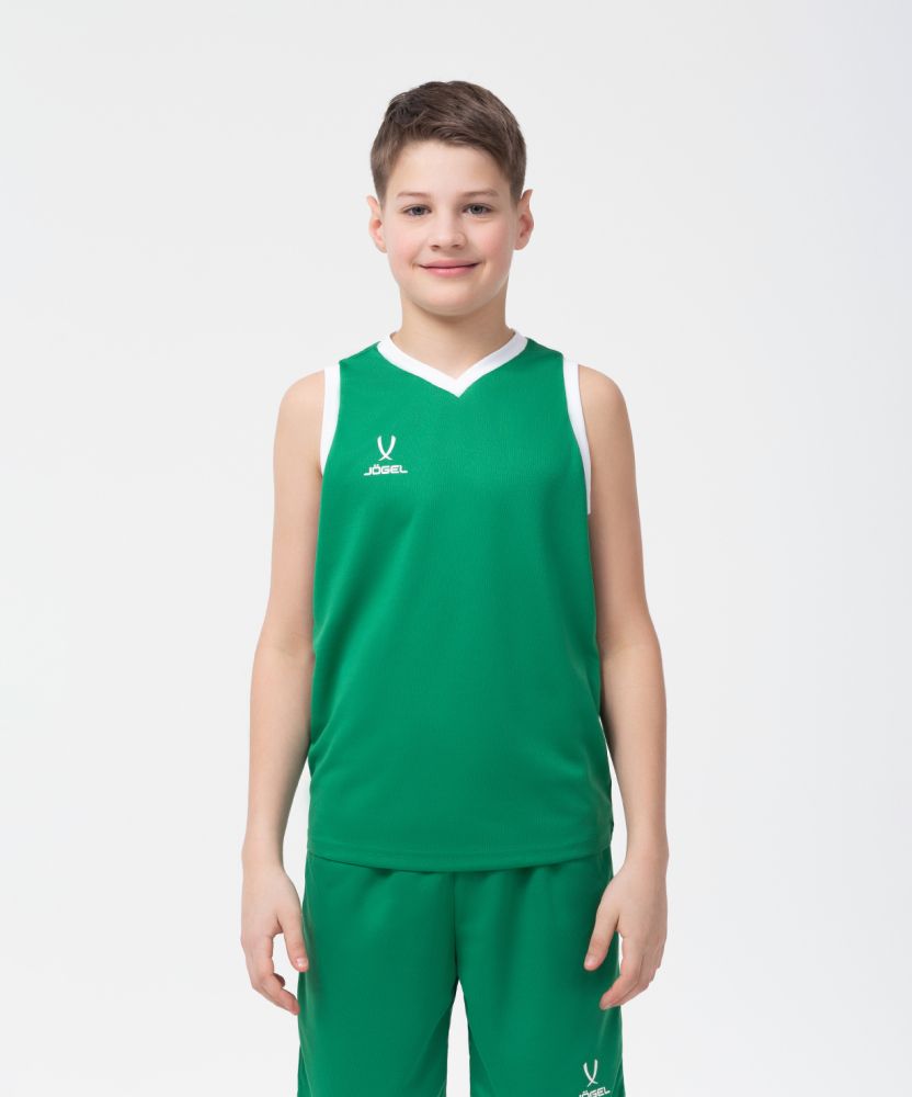 Фотографии Майка баскетбольная JOGEL CAMP Basic, зеленый, детский