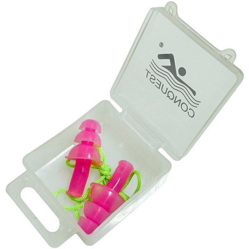 Фото Беруши Sportex силиконовые на шнурке C33556-2 розовые