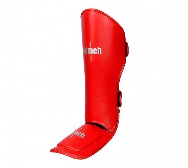 Фотографии Защита голени и стопы Clinch Shin Instep Guard Kick красная