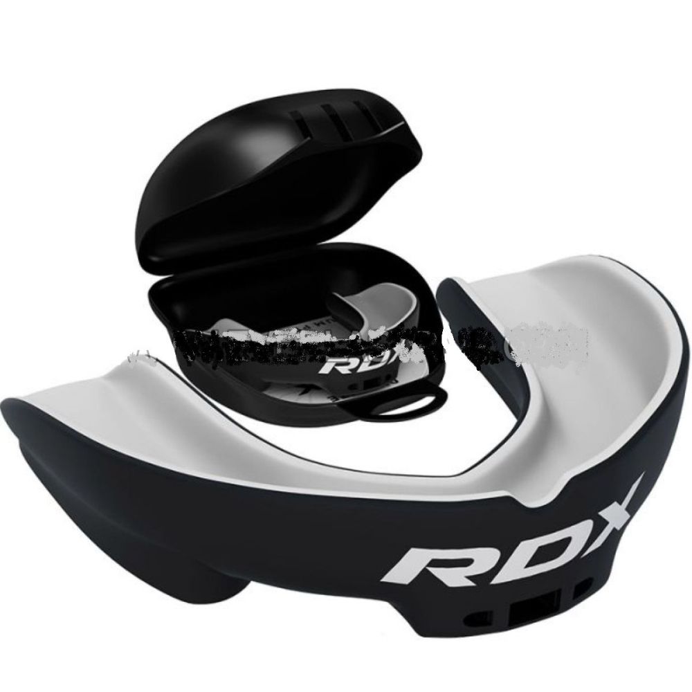 Фотографии Капа RDX Adult 1-челюст. Single черн/бел. (бокс) GGS-3WA