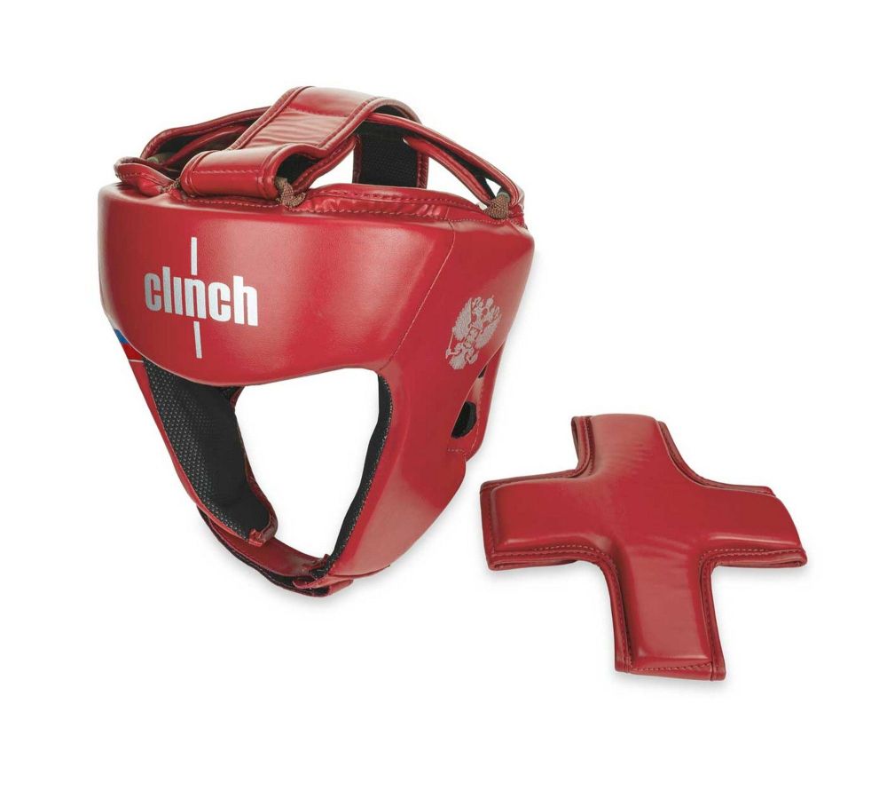 Фотографии Шлем боксерский Clinch Olimp Dual C113 красный