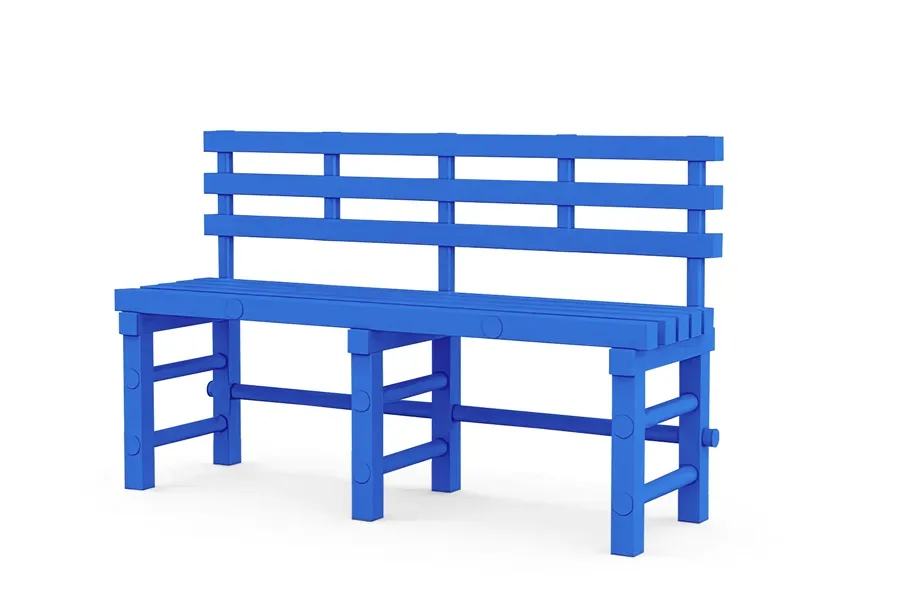 Фотографии Скамья со спинкой