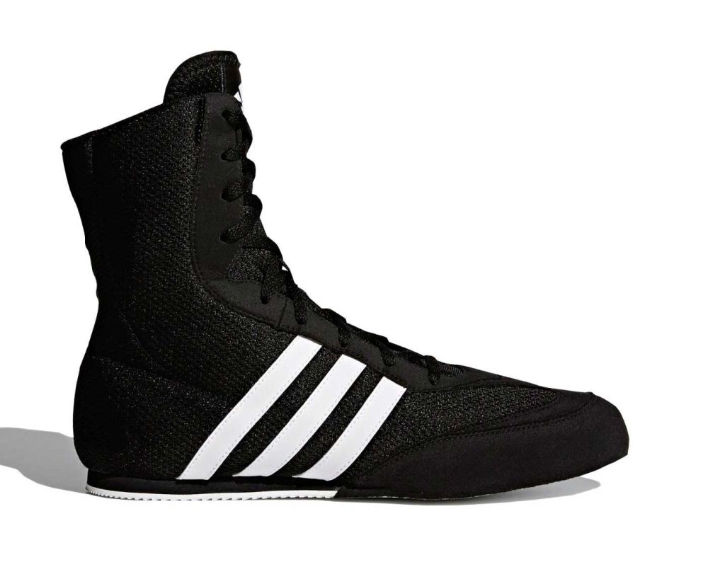 Фотографии Боксерки Adidas Box Hog 2.0 черно-белые