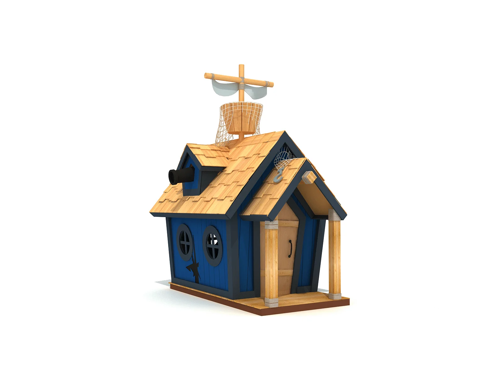 Фото Домик игровой Kids Crooked House Пиратский Корабль