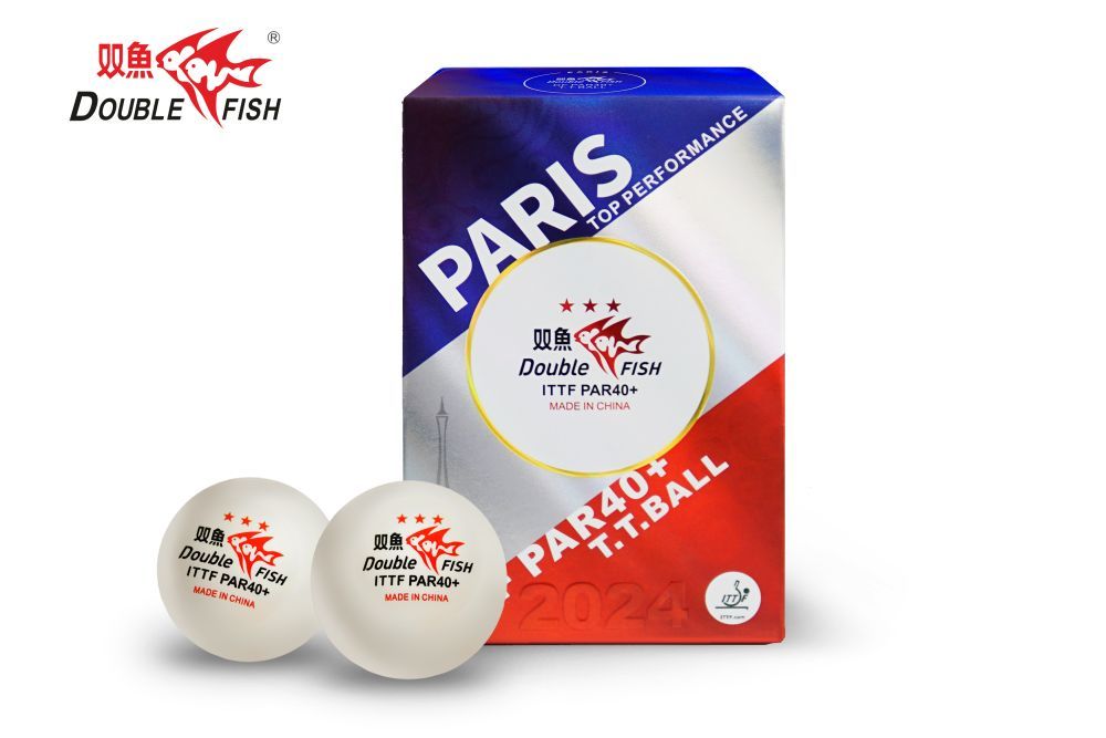 Фотографии Мячи для н/т Double Fish PAR40+ 3*** (paris(6 шт/упак.) р-р.40+