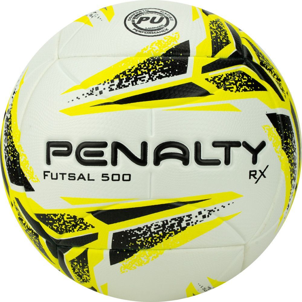 Фото Мяч футзальный PENALTY BOLA FUTSAL RX 500 XXIII 5213421810-U, размер 4, бел-желт-черный