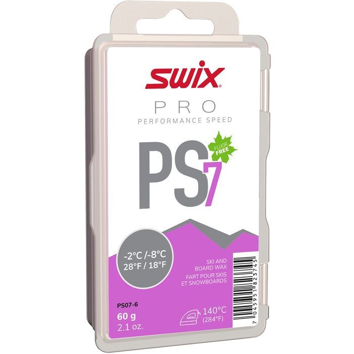 Фотографии Парафин углеводородный Swix PS7 Violet (-2°С -8°С) 60 г.