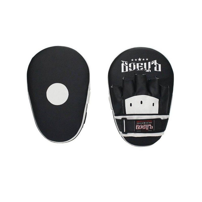 Фото Лапы боксерские прямые Боецъ 210 ВВР-210 черно-белый