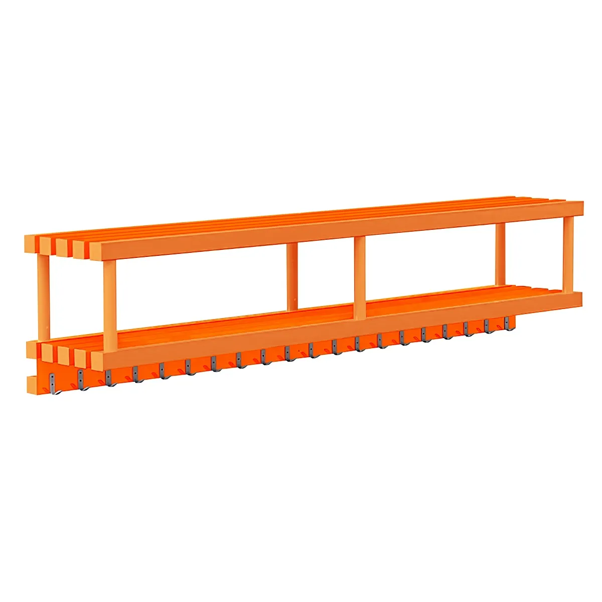 Фотографии Полка навесная с крючками (20) для полотенец