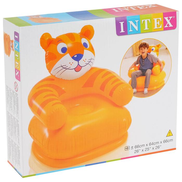 Фотографии Надувное детское кресло Веселые животные 3-8 лет, 2 вида Intex 68556