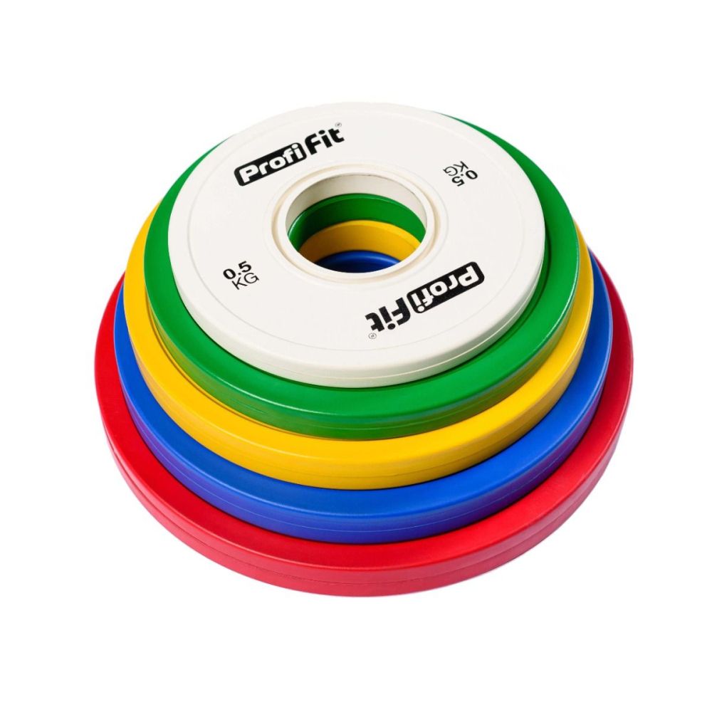 Диск профессиональный обрезиненный (цветной) D51 мм PROFI-FIT 1,5 кг