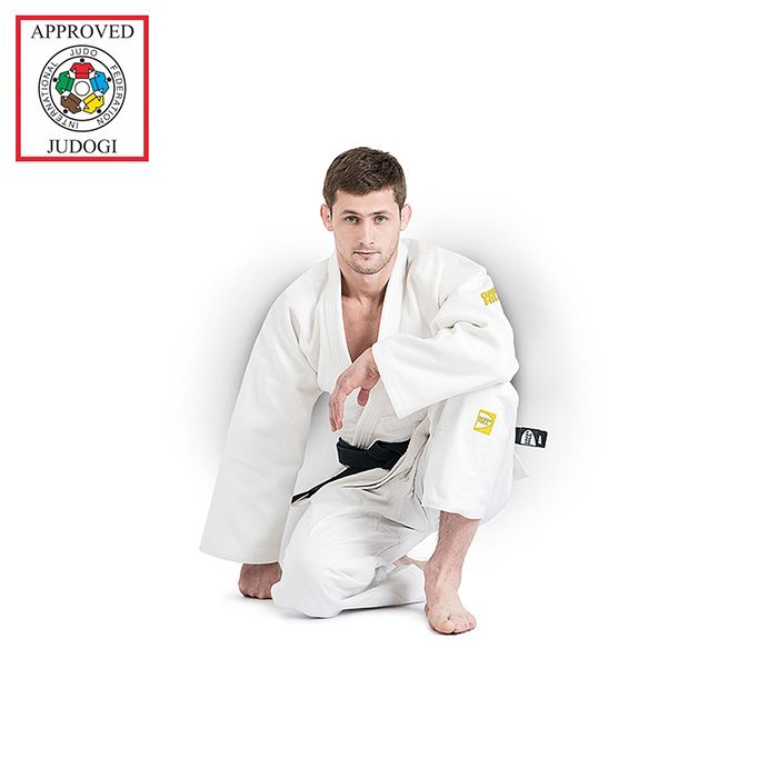 Фото Кимоно дзюдо Green Hill Professional gold IJF approved JSPT-10361, белое