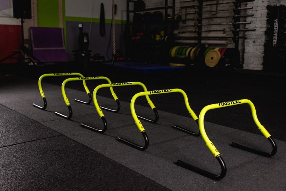 Фотографии Барьеры для тренировок регулируемые YouSteel высота 20\31см, комплект 5шт