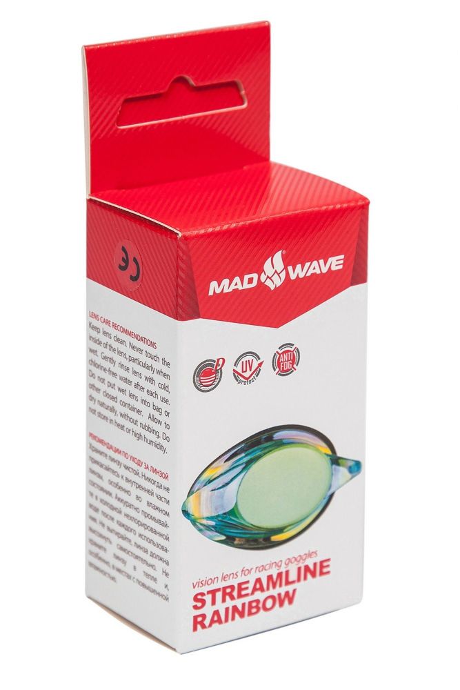 Фотографии Линза с диоптриями для плавательных очков Mad Wave Streamline Rainbow right M0457 05 G R4W -3,5