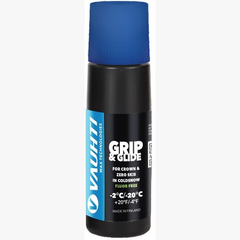 Фотографии Уход за лыжами Vauhti Эмульсия для лыж с насечками Grip & Glide (-2 С -20°С) 80 ml.