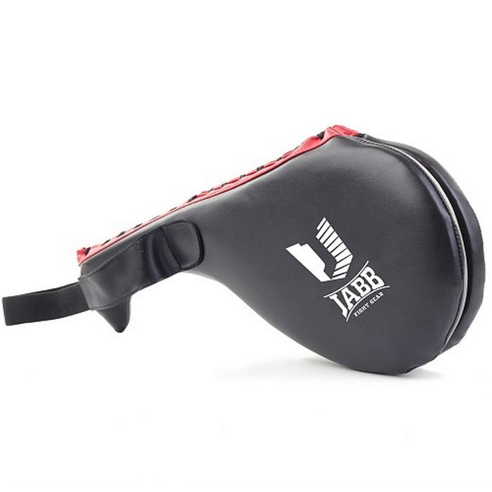 Фото Лапа боксерская двойная Jabb искусственная кожа JE-2799 черный\красный