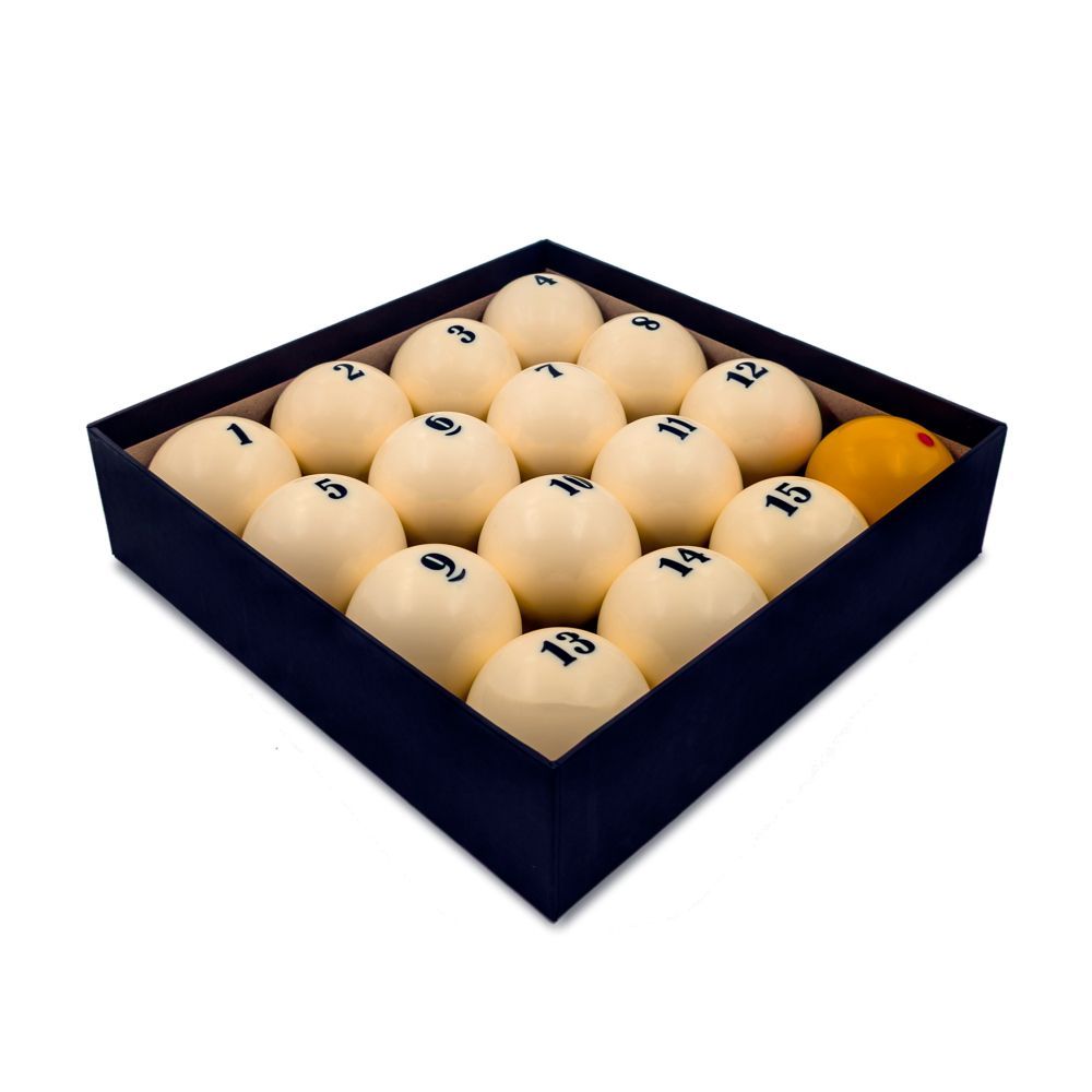 Фотографии Комплект бильярдных шаров для русской пирамиды Cosmos Billiards "Diamond Ultra C" 67 мм (желтый биток)