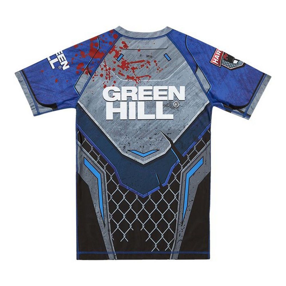 Фотографии Рашгард Green Hill Rash Guard Hardcore RGI-10569 черно-синий