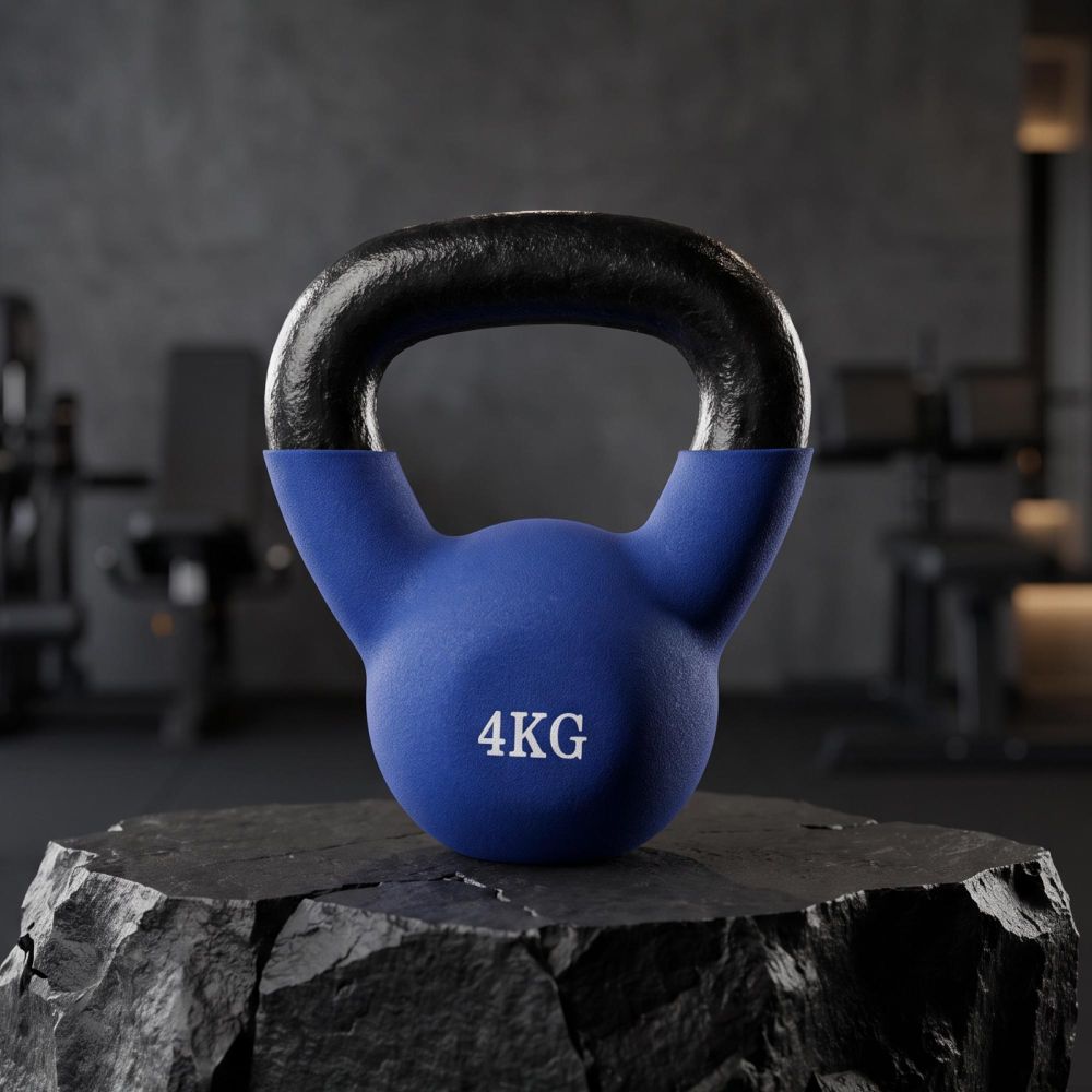 Фото Гиря UNIX Fit виниловая 4 кг Blue