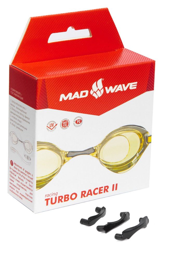 Фотографии Стартовые очки Mad Wave Turbo Racer II M0458 08 0 06W желтый