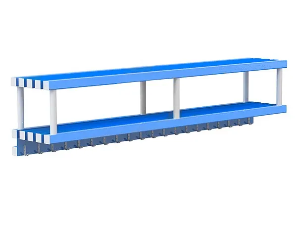 Фото Полка навесная с крючками (20) для полотенец