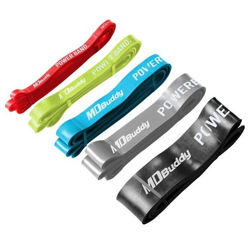 Фото Резиновая петля тренировочная M(3,20 см)длинная MD Buddy MD1353 голубая