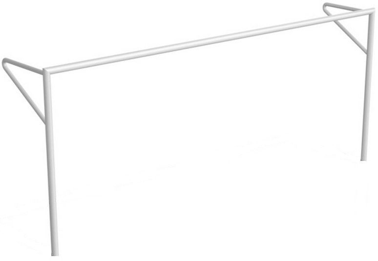 Фото Ворота футбольные 5х2 м стальные, сертификат ГОСТ 55664-2013, круглая труба D 89 мм Pioner A18083