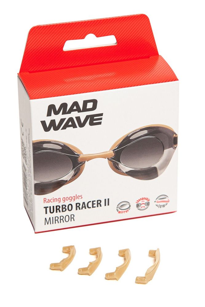 Фотографии Стартовые очки Mad Wave Turbo Racer II Mirror M0458 07 0 14W бежевый